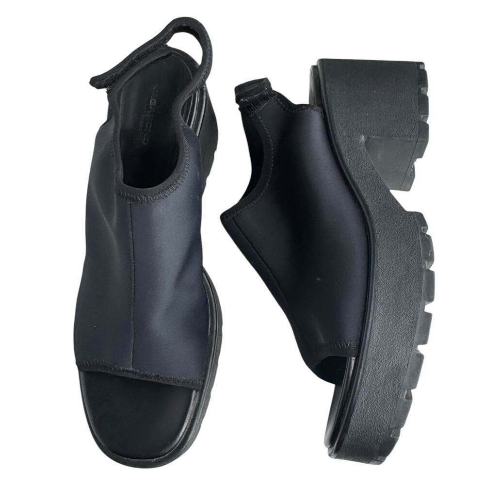 2015 Vagabond Shoemakers Black Chunky Platform Sandals US 11